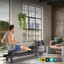 Гребной тренажер FIRST DEGREE FITNESS Neon Pro XL