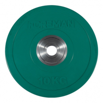  Олимпийский бампированный диск FOREMAN FM/BM-10KG Зелёный