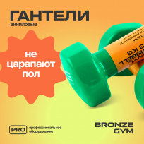 Гантели для аэробики виниловые BRONZE GYM FA-VD3 3 кг (пара)