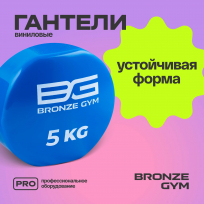 Гантели для аэробики виниловые BRONZE GYM FA-VD5 5 кг (пара)