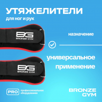 Утяжелители для ног и рук BRONZE GYM BG-FA-WW2 2 кг (1 кг х 2), пара