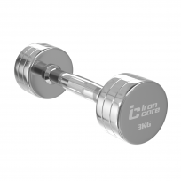 Гантельный ряд хромированный IRON CORE Standard IC1025 1-10 (10 пар 1-10 кг)