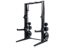 Силовая стойка со скамьей TECHNOGYM Power Personal Superior MD15KB + MD100B с набором грифов и дисков (черная)