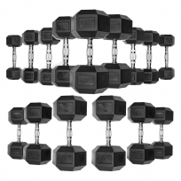 Гантели обрезиненные гексагональные Oxide Fitness ODB04 (от 1 до 10 кг)